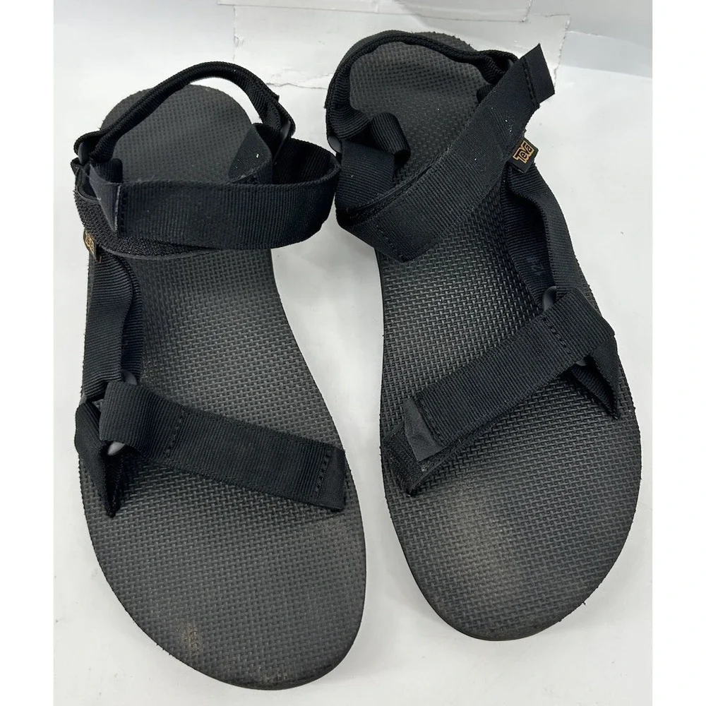 Teva Original Universal Urban Sandals Black Hook And Loop Men's Size 12